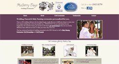 Desktop Screenshot of mulberrydays.co.uk