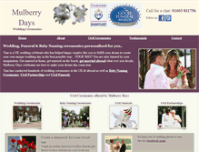 Tablet Screenshot of mulberrydays.co.uk